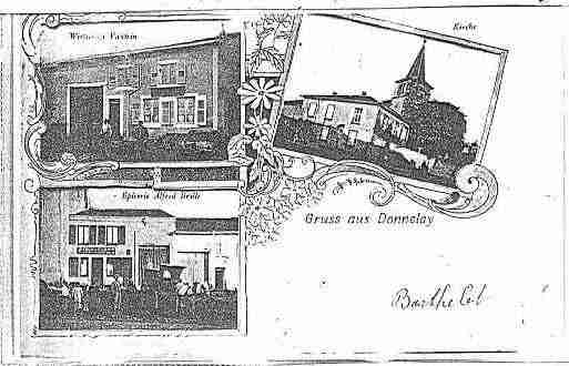 Ville de DONNELAY Carte postale ancienne