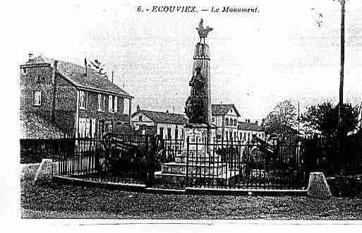 Ville de ECOUVIEZ Carte postale ancienne