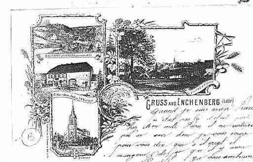 Ville de ENCHENBERG Carte postale ancienne