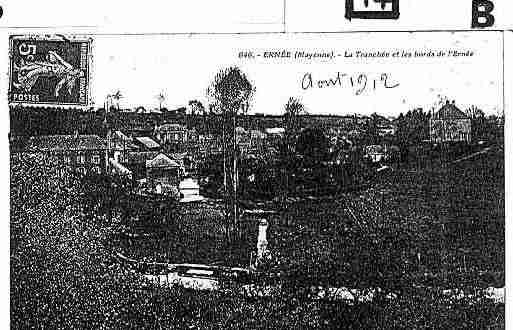 Ville de ERNEE Carte postale ancienne