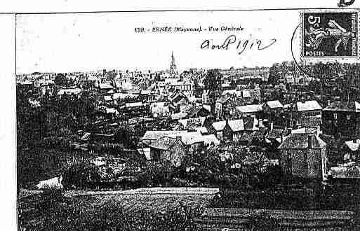 Ville de ERNEE Carte postale ancienne