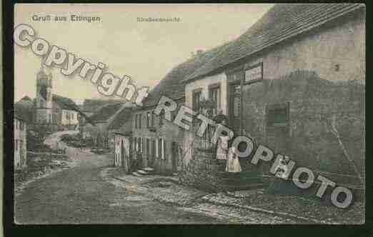 Ville de ETTING Carte postale ancienne