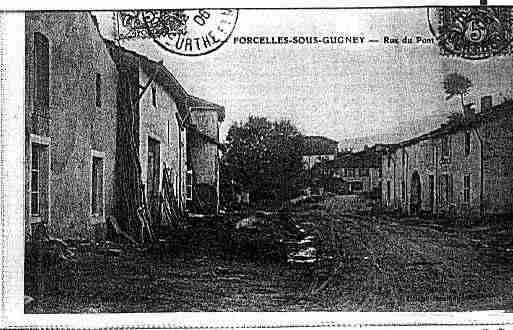 Ville de FORCELLESSOUSGUGNEY Carte postale ancienne