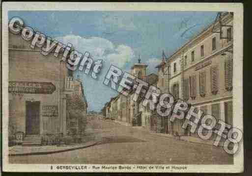 Ville de GERBEVILLER Carte postale ancienne