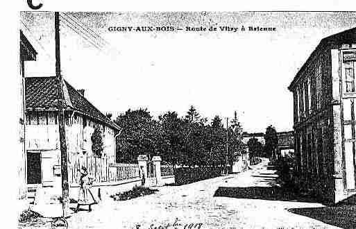 Ville de GIGNYBUSSY Carte postale ancienne