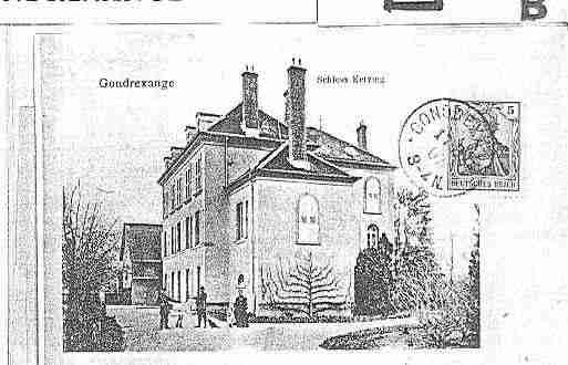 Ville de GONDREXANGE Carte postale ancienne