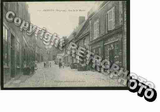 Ville de GORRON Carte postale ancienne