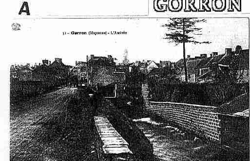 Ville de GORRON Carte postale ancienne