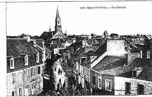 Ville de GUER Carte postale ancienne