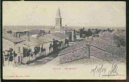 Ville de HALLESSOUSLESCOTES Carte postale ancienne