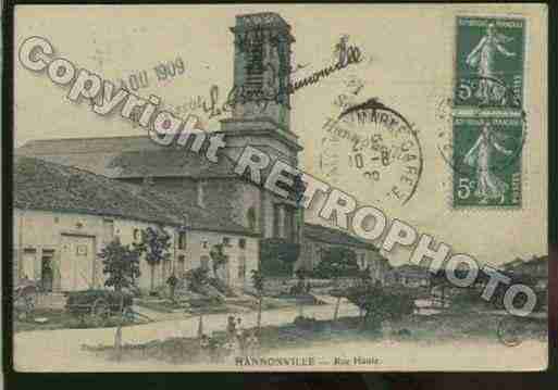 Ville de HANNONVILLESOUSLESCOTES Carte postale ancienne