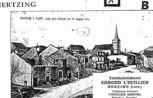 Ville de HERTZING Carte postale ancienne