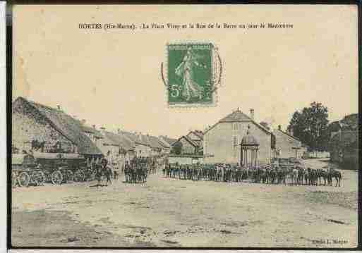 Ville de HORTES Carte postale ancienne