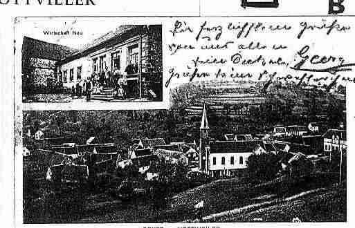 Ville de HOTTVILLER Carte postale ancienne