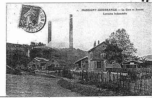 Ville de HUSSIGNYGODBRANGE Carte postale ancienne