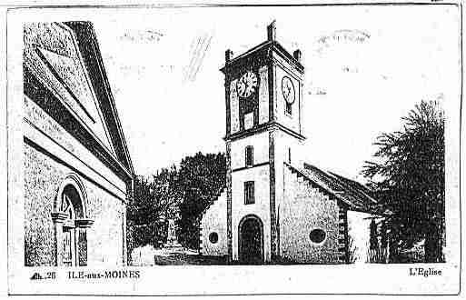 Ville de ILEAUXMOINES Carte postale ancienne