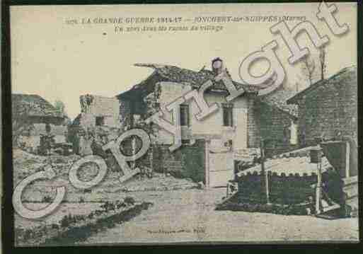 Ville de JONCHERYSURSUIPPE Carte postale ancienne