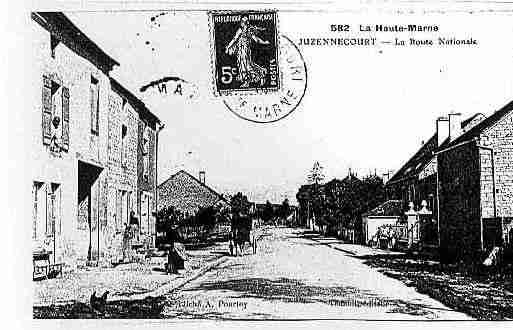 Ville de JUZENNECOURT Carte postale ancienne