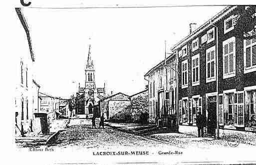 Ville de LACROIXSURMEUSE Carte postale ancienne