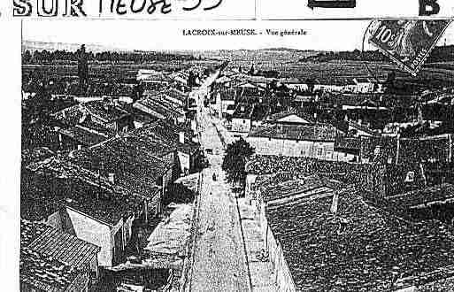 Ville de LACROIXSURMEUSE Carte postale ancienne