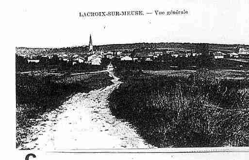 Ville de LACROIXSURMEUSE Carte postale ancienne