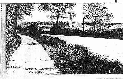 Ville de LACROIXSURMEUSE Carte postale ancienne