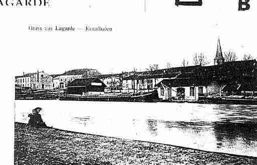 Ville de LAGARDE Carte postale ancienne