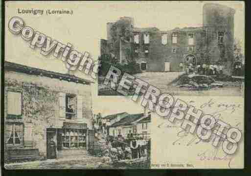 Ville de LOUVIGNY Carte postale ancienne