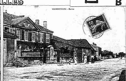 Ville de MANHEULLES Carte postale ancienne