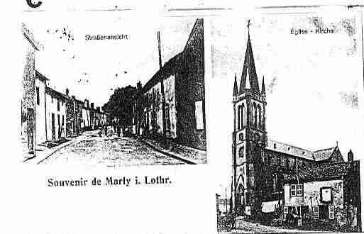 Ville de MARLY Carte postale ancienne