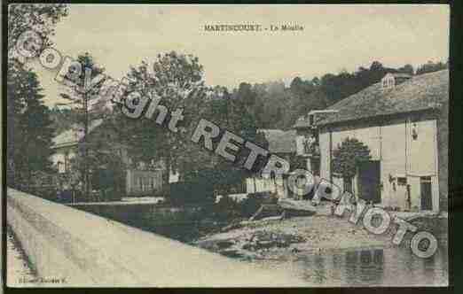 Ville de MARTINCOURT Carte postale ancienne