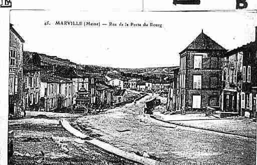 Ville de MARVILLE Carte postale ancienne