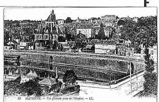 Ville de MAYENNE Carte postale ancienne