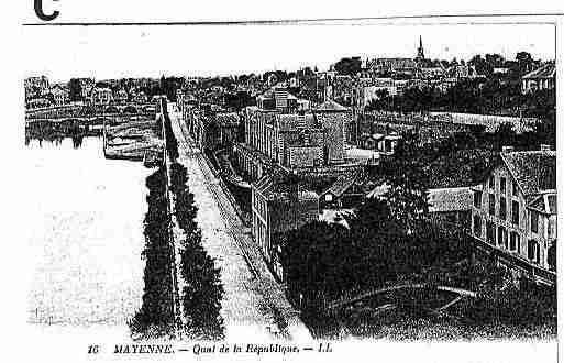 Ville de MAYENNE Carte postale ancienne