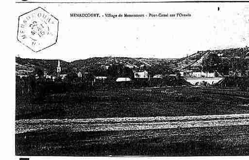 Ville de MENAUCOURT Carte postale ancienne