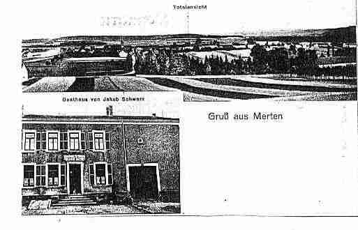 Ville de MERTEN Carte postale ancienne