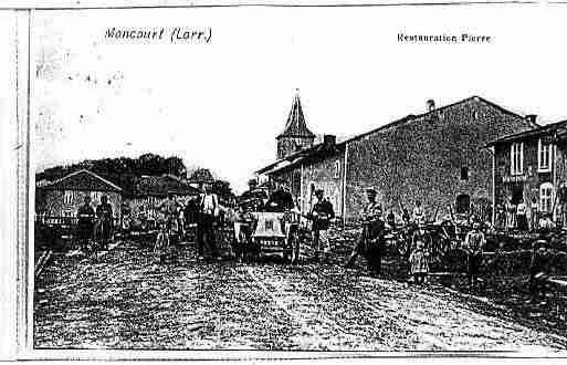 Ville de MONCOURT Carte postale ancienne