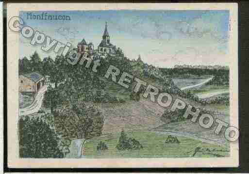 Ville de MONTFAUCOND\'ARGONNE Carte postale ancienne