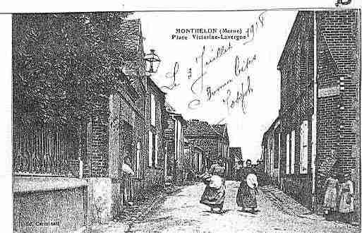 Ville de MONTHELON Carte postale ancienne