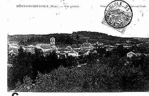 Ville de MONTIERSSURSAULX Carte postale ancienne