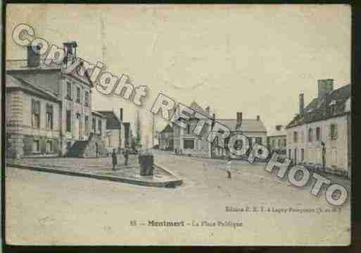 Ville de MONTMORTLUCY Carte postale ancienne