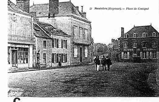 Ville de MONTSURS Carte postale ancienne