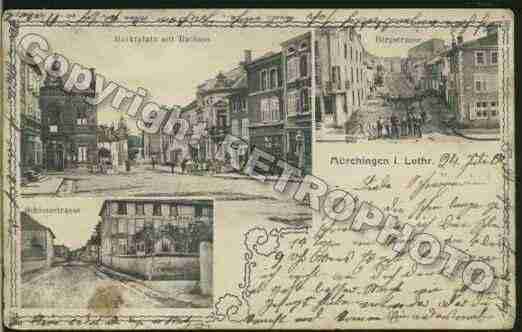 Ville de MORHANGE Carte postale ancienne