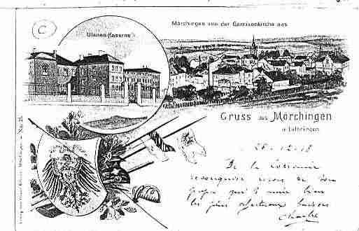 Ville de MORHANGE Carte postale ancienne