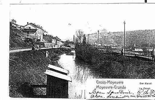 Ville de MOYEUVREGRANDE Carte postale ancienne