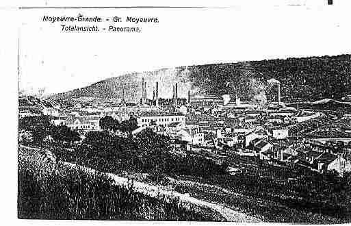 Ville de MOYEUVREGRANDE Carte postale ancienne