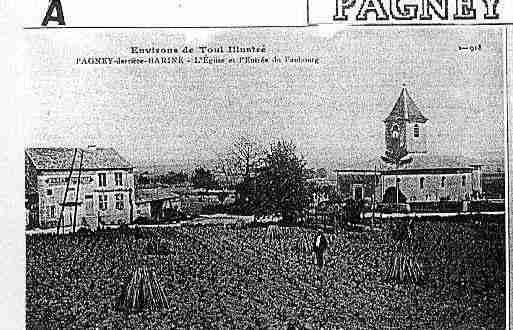 Ville de PAGNEYDERRIEREBARINE Carte postale ancienne