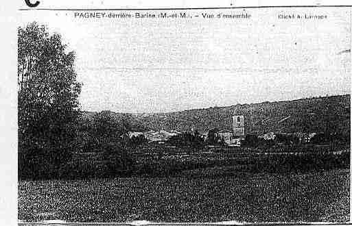 Ville de PAGNEYDERRIEREBARINE Carte postale ancienne