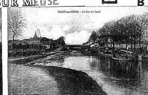 Ville de PAGNYSURMEUSE Carte postale ancienne