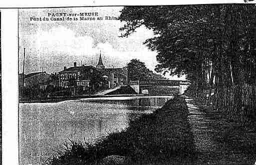 Ville de PAGNYSURMEUSE Carte postale ancienne